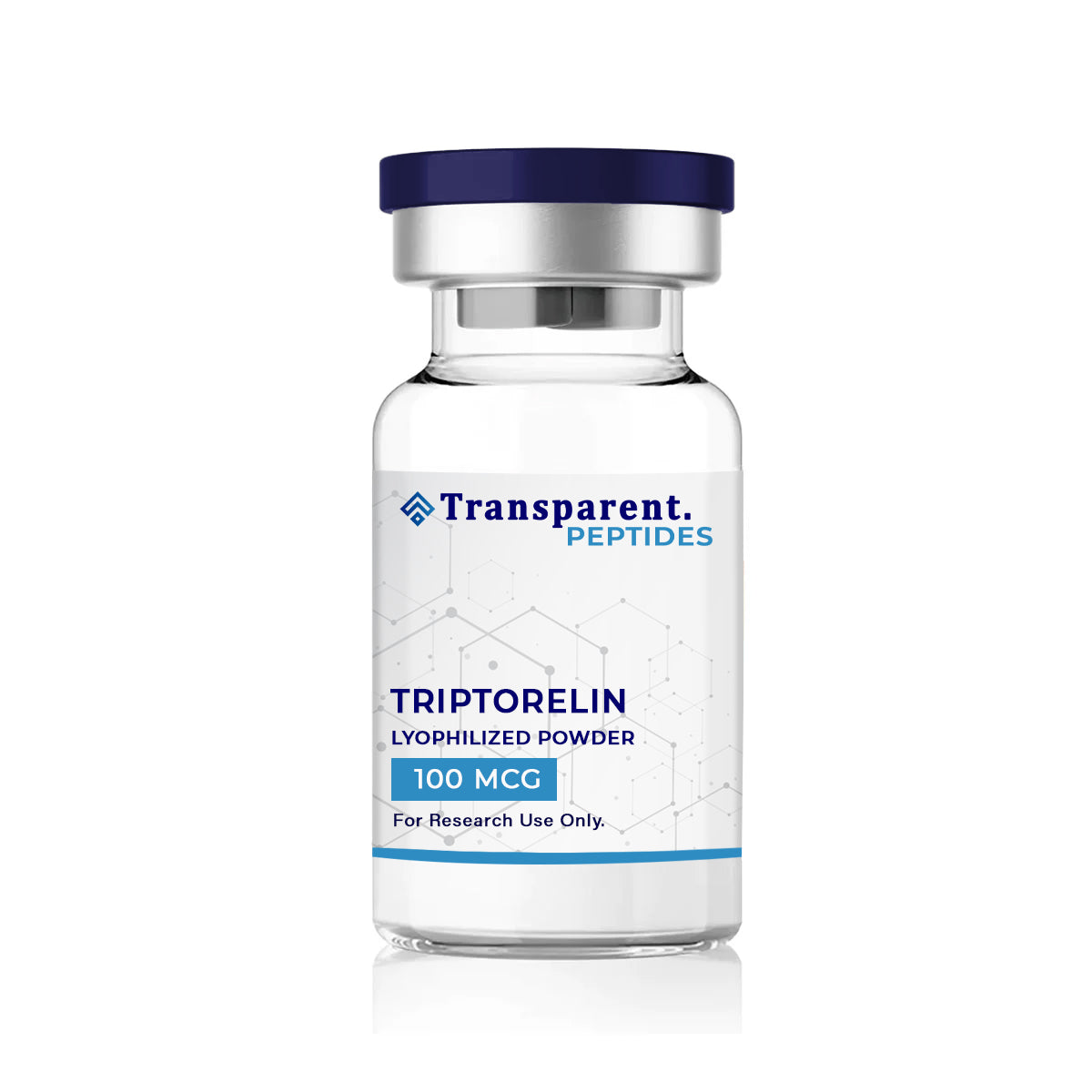 triptorelin peptide powder in a vial