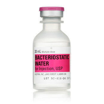 vial of bac water for peptides 30ml