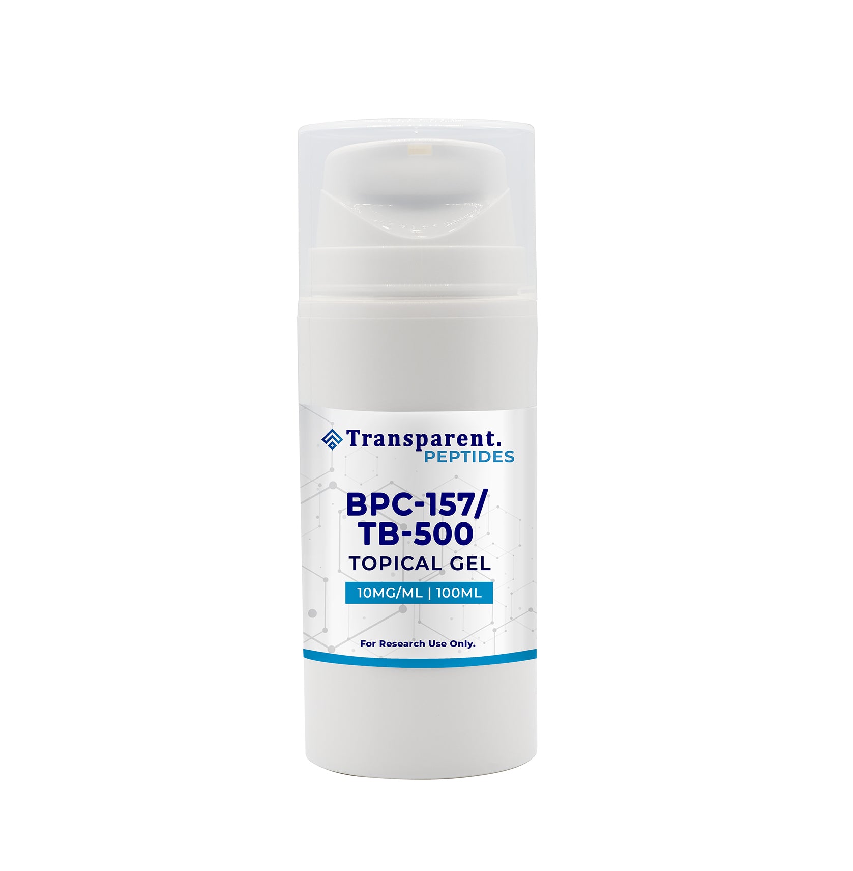 bpc-157 and tb-500 combination peptide topical gel bottle