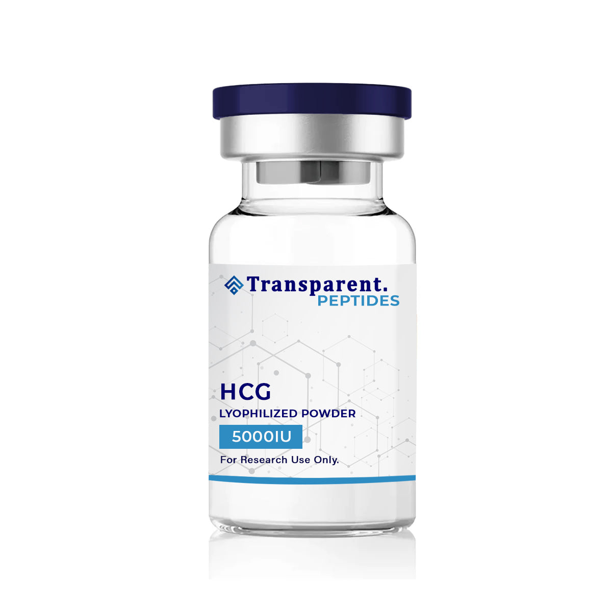 5000iu powder vial of hcg peptide by transparent peptides