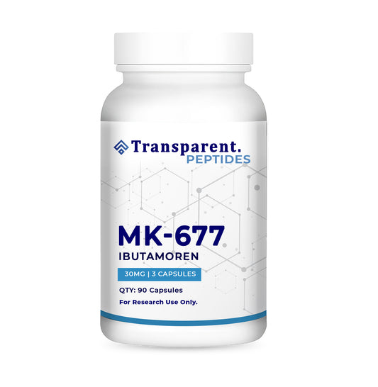 mk 677 ibutamoren 30mg capsules by transparent peptides
