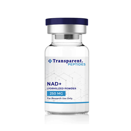nad+ peptide in 250mg lyophilized powder from transparent peptides